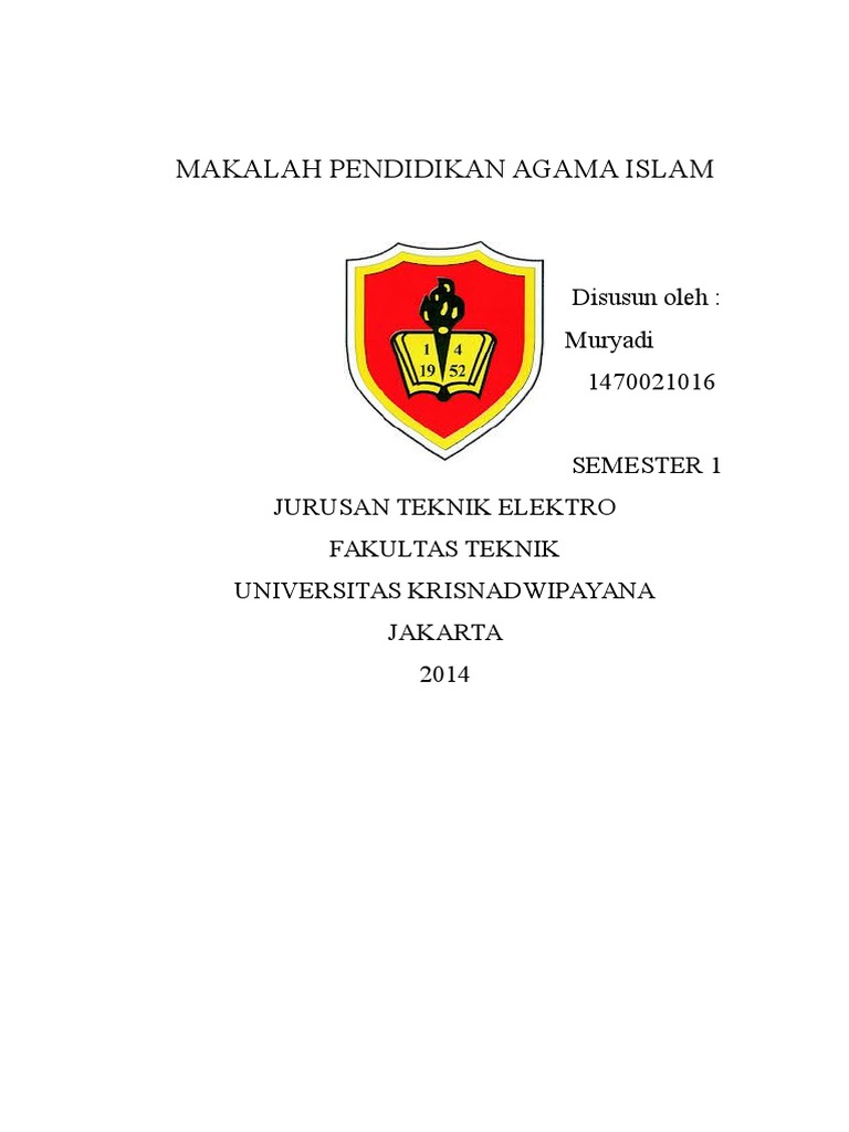 Makalah Pendidikan Agama Islam 2 PDF