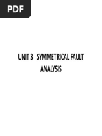 Symmetrical Fault Analysis