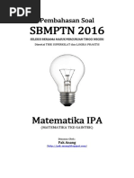 Download Pembahasan Soal SBMPTN 2016 Matematika IPA Kode 252 Sampel Version - Unfinished 1 by Aji Saputra SN319155815 doc pdf