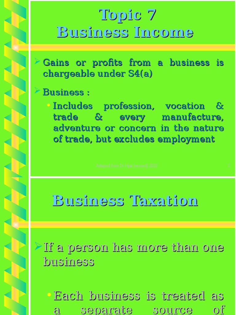Business Taxation Essentials | PDF | Tax Deduction | Expense