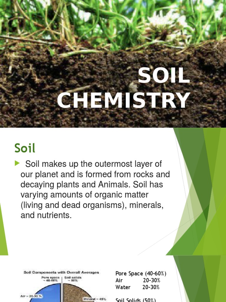 6 Soil Chemistry PDF Plant Nutrition Soil