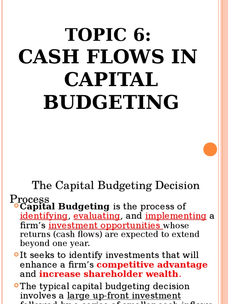 Cash Flow Analysis in Capital Budgeting | PDF | Depreciation | Net ...