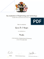 IET Certificate