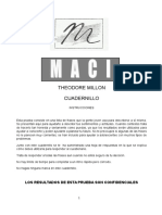 Cuadernillo Inventario (MACI) (Form. Alt.)