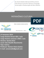 Curso Patrimônio Cultural UFMG