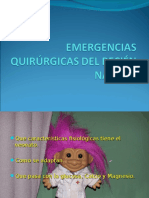 Emergencias Quirúrgicas Del Recién Nacido