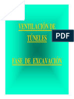 Ventilacion Secundaria y de Excavacion de Túneles