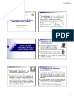 Tema 1 Evolucion y Campos de La Microbiologia PDF
