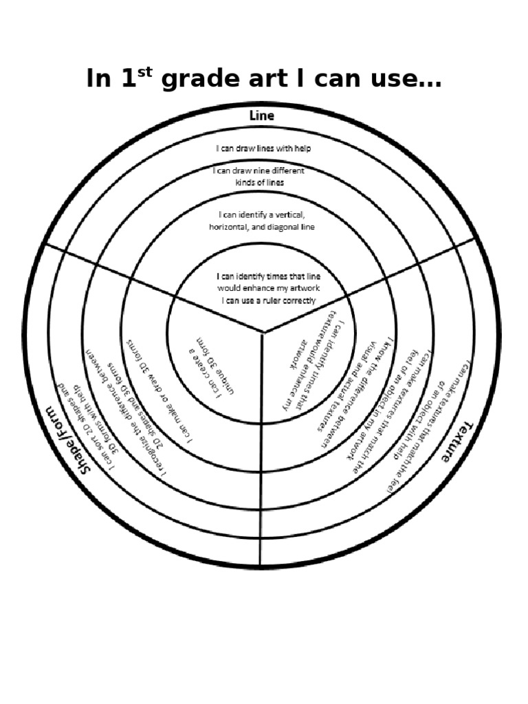 1st Grade Printable Target | PDF