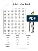 Ancient Egypt Word Search