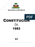 Constitucion Haitiana de 1983 Traduccion Al Español