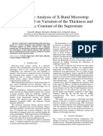 Performance Analysis of X-Band Microstrip Antenna