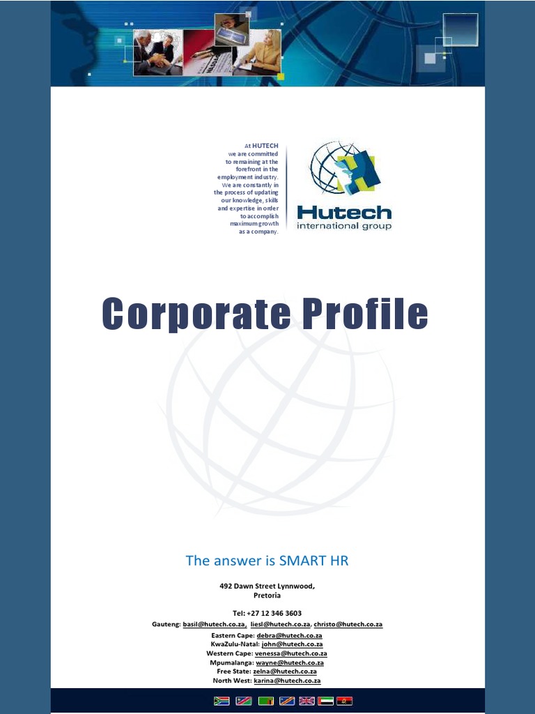 Company Profile Hutech International Group.pdf | Outsourcing | Recruitment
