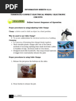 Information Sheets 6.2.4 Terminate/Connect Electrical Wiring/ Electronic Circuits Follow Correct Sequence of Operation