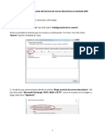 Configuración Del Servicio de Correo Electrónico en Outlook 2007