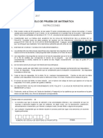 Modelo PSU MATEMATICA