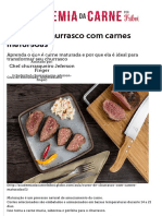 Curso de Churrasco Com Carnes Maturadas