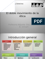 El Doble Movimiento de La Ética Contemporánea. La Dialéctica de Lo Particular y Lo Universal - Singular (Clase Inaugural)