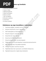 Mga Halimbawa NG Bulong | PDF