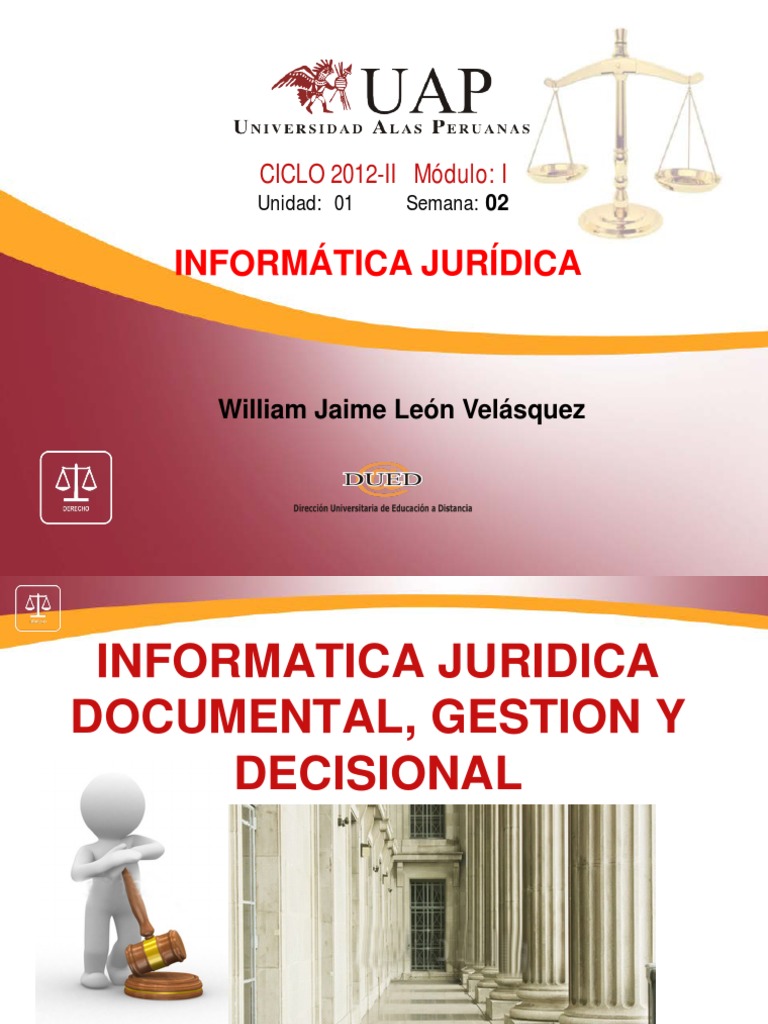 Semana 2. Informatica Juridica | PDF | Documento | Información
