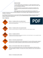 IMDG Code Classification of Dangerous Goods