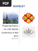 Booklet for 15th Reaaa Conference 2017(1)