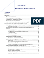 14.1 Military Equipment (Post-conflict)