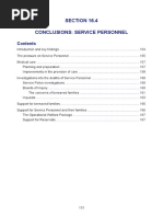 16.4 Conclusions- Service Personnel
