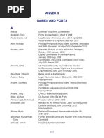 Annex 3- Names and Posts