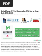 Install Galaxy S7 Edge Marshmallow ROM Port On Galaxy Note 3 SM-N9005 - DroidViews PDF