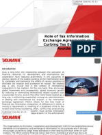 Role of Tax Information Exchange Agreements in Curbing Tax Evasion and Avoidance