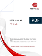 Manual - CTPI R (Central Test Personality Index - Revised)