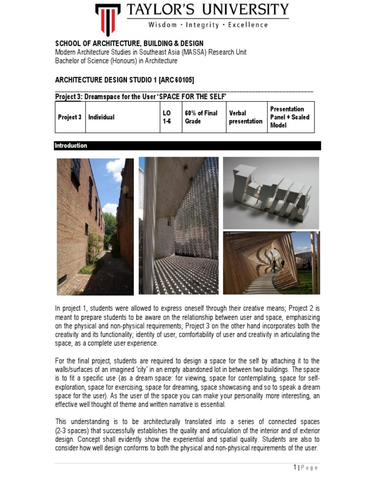 Dreamspace Design Concept Sheet | PDF | Design | Space