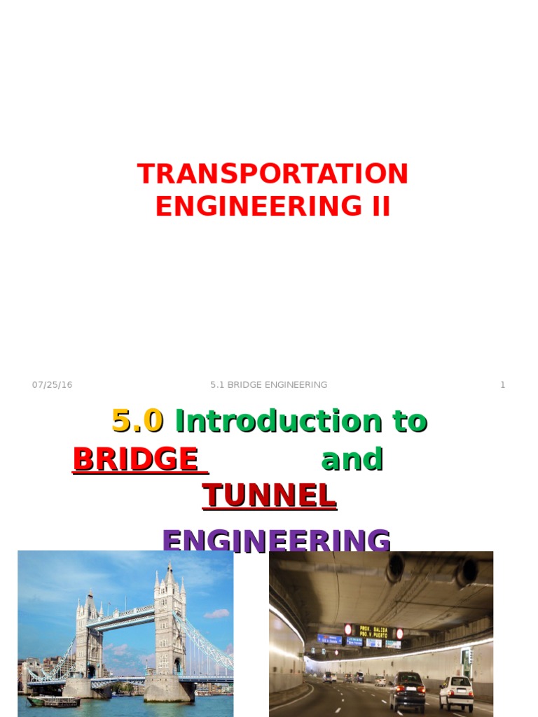 Bridge and Tunnel | PDF | Tunnel | Bridge