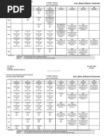 B.Sc. (Hons.) Physics I Semester: Timetable