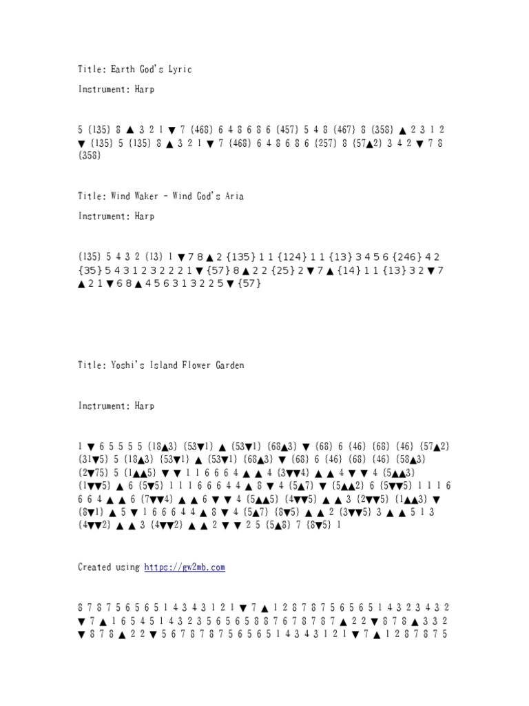 Guild Wars 2 Bell Songs PDF Musical Instruments Classical Music