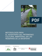 Metodología para El Inventario Del Patrimonio Cultural Inmaterial en Las Reservas de La Biosfera