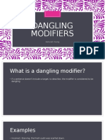 Dangling Modifiers