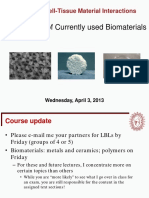 Classes of Biomaterials
