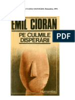 Pe Culmile Disperarii (Emil Cioran)