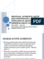 Active Audience Dan Pentingnya Lokalitas