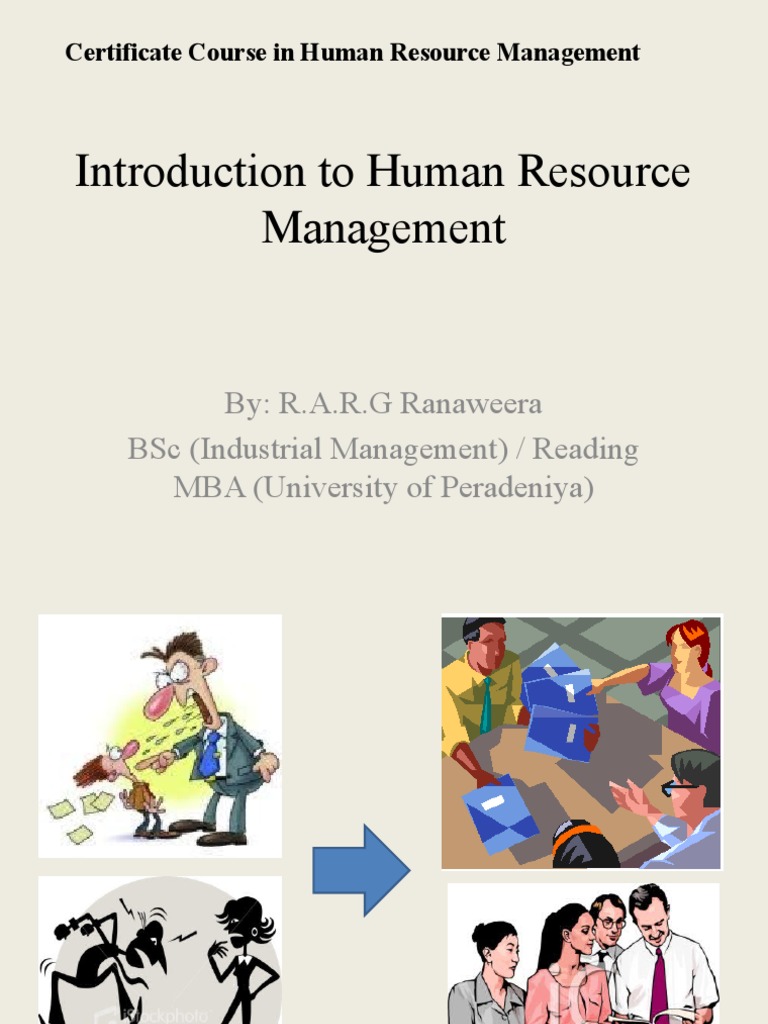 Introduction To Human Resource Managementppt Human Resource