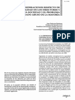 Algunas consideraciones respecto de las responsabilidad de los directores y gerentes de una sociedad y el problema del denominado abuso de la mayoría - Juan Espinoza Espinoza.pdf