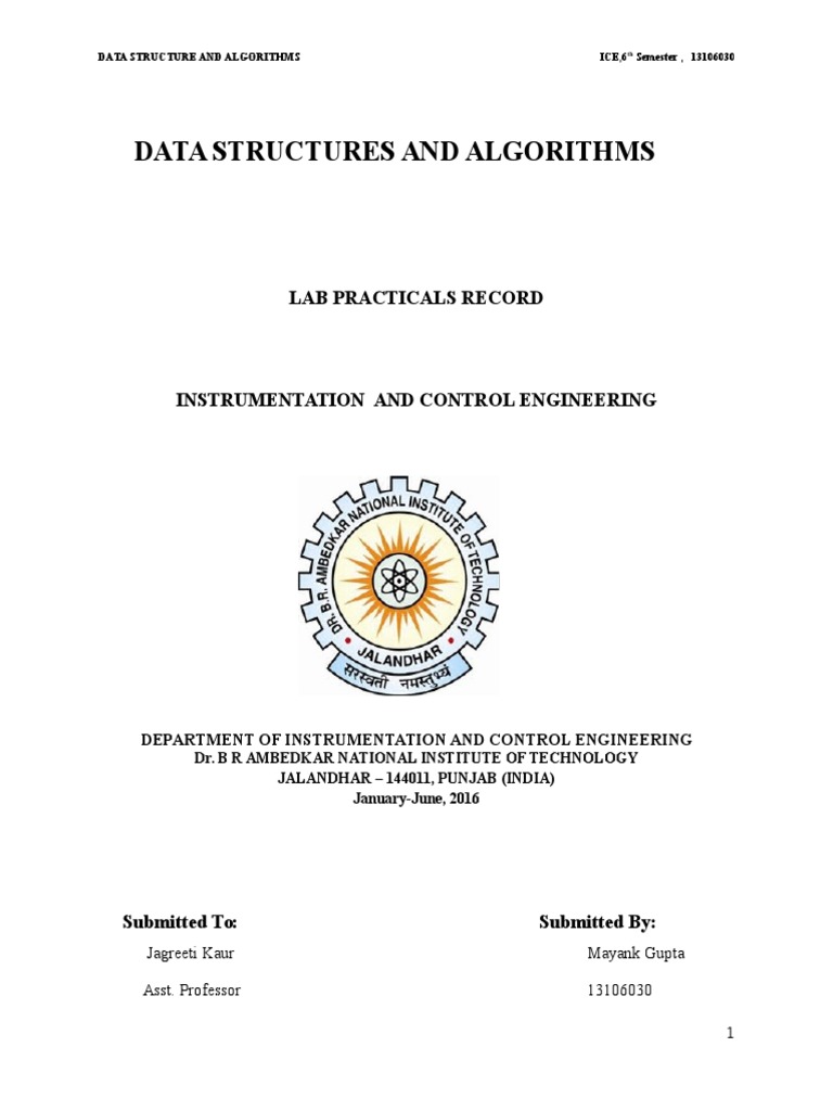 Data Structures and Algorithms LAB File | PDF | Queue (Abstract Data ...