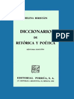 Diccionario de Retórica. Helena Beristain