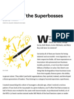 Secrets of the Superbosses