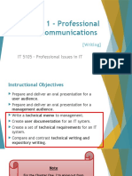 Ch1 - Professional Communication (Writing)