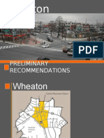 Wheaton Preliminary Recommendations