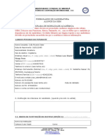 Formulario de Candidatura VDD