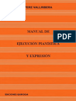 VALLRIBERA, P. - Manual de Ejecución Pianística y Expresión